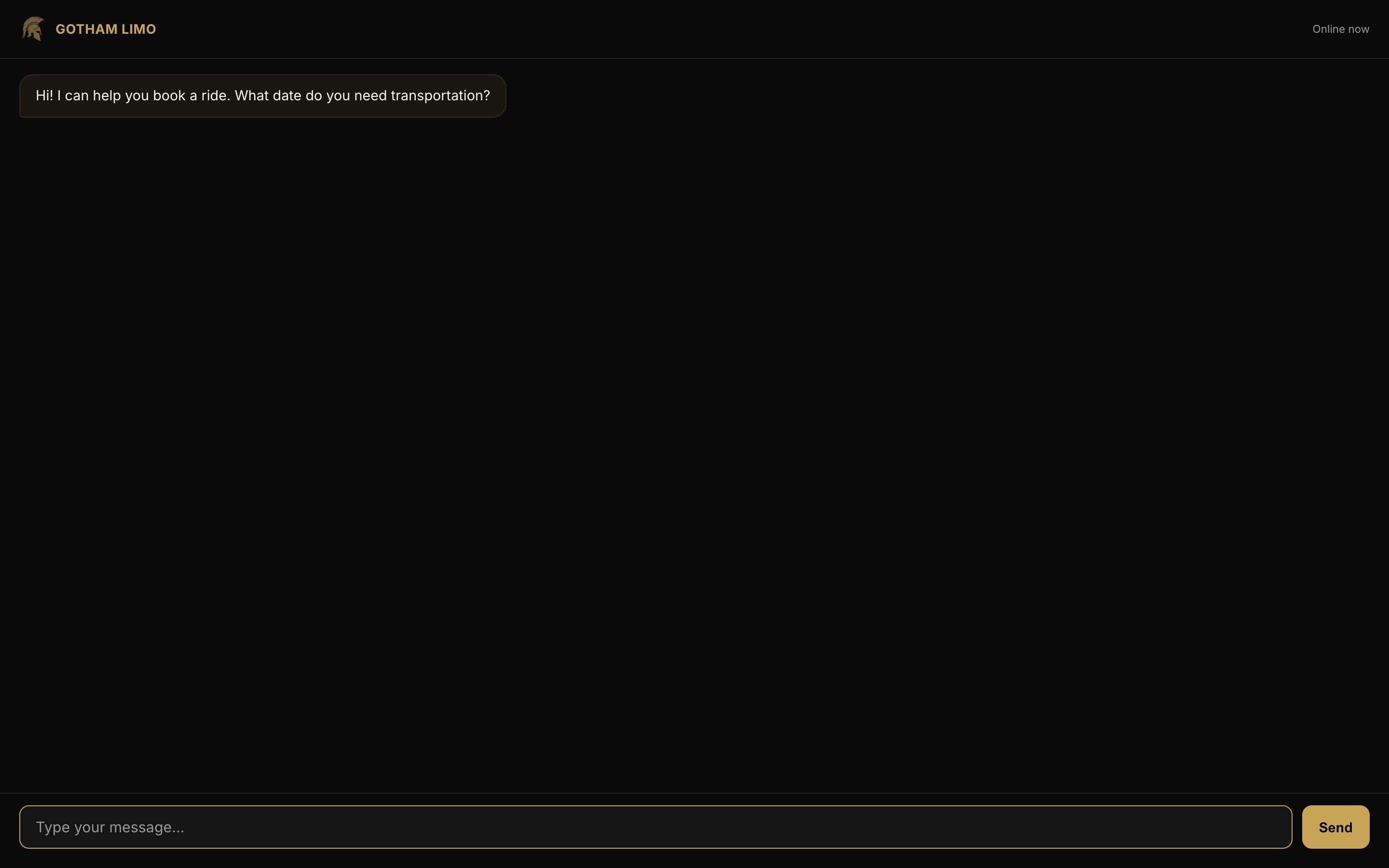 Booking page
